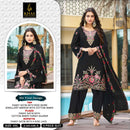 Khas Fashion D No 437 Satin Embroidered Designer Ready Made Festive Wear Suit