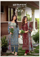 Khuda Baksh Prints Farah Vol 2 Lawn Cotton Digital Print With Fancy Kashmiri Work Suit