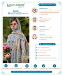 Khudha Baksh Prints Haniya Hiba Vol 2 Lawn Cotton Digital Printed Suit With Fancy Work