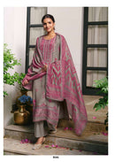 Kimora Verandah Muslin Digital Print With Embroidery Designer Work Suit