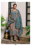 Kimora Verandah Muslin Digital Print With Embroidery Designer Work Suit