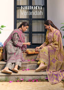 Kimora Verandah Muslin Digital Print With Embroidery Designer Work Suit