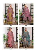 Kimora Verandah Muslin Digital Print With Embroidery Designer Work Suit