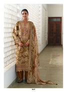 Kimora Tayarian Jacquard Silk Digital Print With Embroidery Designer Work Suit