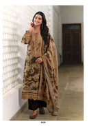 Kimora Tayarian Jacquard Silk Digital Print With Embroidery Designer Work Suit