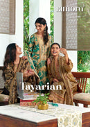 Kimora Tayarian Jacquard Silk Digital Print With Embroidery Designer Work Suit