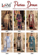 LSM Galleria Parian Dream Vol 26 Heavy Luxury Lawn Suit Collection