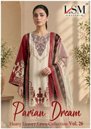 LSM Galleria Parian Dream Vol 26 Heavy Luxury Lawn Suit Collection