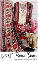 LSM Galleria Parian Dream Vol 26 Heavy Luxury Lawn Suit Collection