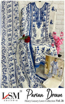 LSM Galleria Parian Dream Vol 26 Heavy Luxury Lawn Suit Collection