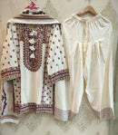 Imrozia Studio 504 Viscose Embroidery Designer Work ReadyMade Pakistani Style Suit