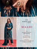 Mumtaz Arts Maahi Velvet Embroidery Work Designer Suit