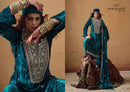 Mumtaz Arts Maharani Velvet Suit With Heavy Embroidery & Designer Work