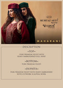 Mumtaz Arts Maharani Velvet Suit With Heavy Embroidery & Designer Work