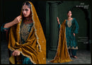 Mumtaz Arts Mehroon Velvet Embroidered Heavy Designer Suit