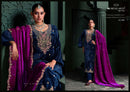 Mumtaz Arts Mehroon Velvet Embroidered Heavy Designer Suit