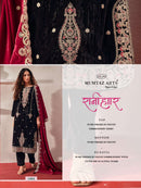 Mumtaz Arts Ranihaar Velvet Suit With Heavy Designer Work