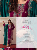 Mumtaz Arts Ranihaar Velvet Suit With Heavy Designer Work