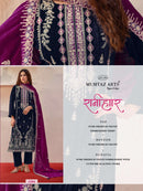 Mumtaz Arts Ranihaar Velvet Suit With Heavy Designer Work