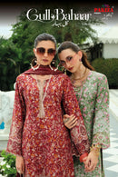 Pakiza Prints Gul Bahaar 35 Lawn Cotton Digital Print With Fancy Work Suit