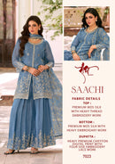 Radha Trendz Saachi Silk Heavy Embroidered Designer Festive Wear Suit