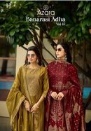 Radhika Fashion Azara Banarashi Adah Vol 15 Cotton Jacquard Designer Suit