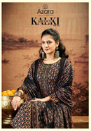 Radhika Fashion Azara Kalki Advance Vol 5 Jam Satin Printed Suit With Embroidery Work