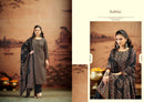 Radhika Fashion Azara Kalki Advance Vol 5 Jam Satin Printed Suit With Embroidery Work