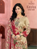 Radhika Fashion Azara Kayka D No 1239 Jam Cotton Print Suit With Fancy Work