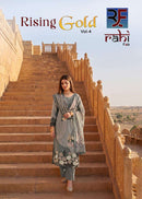 Rahi Fab Rising Gold Vol 4 Cotton Printed Suit With Fancy Worked Suits