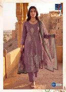 Rahi Fab Rising Gold Vol 4 Cotton Printed Suit With Fancy Worked Suits