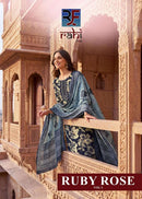 Rahi Fab Ruby Rose Vol 1 Cotton Printed With Fancy Work Suit