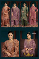 Rangoon Mallika Makhmal Velvet Heavy Designer Work Readymade Suit