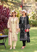 Riaz Arts Bin Saeed Vol 18 Lawn Cotton Digital Print With Heavy Embroidery Work Suit