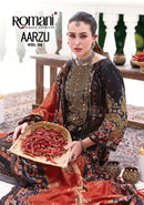 Romani Aarzu Vol 36 Cotton Digital Print With Fancy Embroidery Work Suit