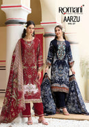 Romani Aarzu Vol 37 Cotton Digital Print Suit With Fancy Embroidery Work