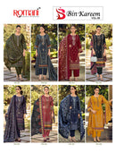 Romani Bin Kareem Vol 6 Cotton Digital Print Fancy Embroidery Suits
