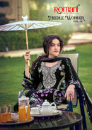 Romani Needle Wonder Vol 16 Cotton Digital Print With Fancy Work Suit Collection