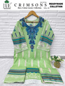 Saanvi Trends Jade Crimsons Vol 19 Ready Made Heavy Lawn Cotton Suit