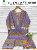 Saanvi Trends Jade Crimsons Vol 19 Ready Made Heavy Lawn Cotton Suit