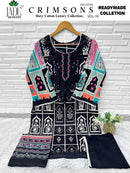 Saanvi Trends Jade Crimsons Vol 19 Ready Made Heavy Lawn Cotton Suit