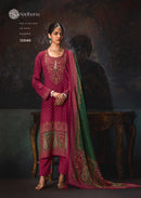 Sadhana Fashion Rosa Pashmina Digital Print Suit With Designer Work