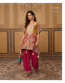 Sayuri Designer Dori Jacquard Silk Festive Wear Top & Bottom Set