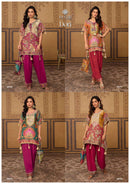 Sayuri Designer Dori Jacquard Silk Festive Wear Top & Bottom Set