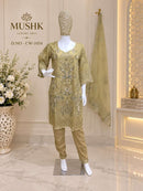 Shraddha Designer Mushq CW 1054 Chiffon Heavy Embroidered Designer Ready Made Suit