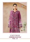 Shree Fabs Chevron Premium Vol 17 Cotton Embroidered Designer Salwar Suit