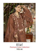 Shree Fabs Elaf Premium Vol 4 Cotton Heavy Embroidery Pakistani Designer Suit