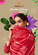 Suryajyoti Bandhani Lehariya Vol 8 Premium Cotton Ready Made Suit