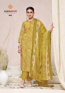 Suryajyoti Bandhani Lehariya Vol 8 Premium Cotton Ready Made Suit