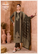 Suryajyoti Kaashni Vol 1 Jam Satin Print With Fancy Work Suit Collection